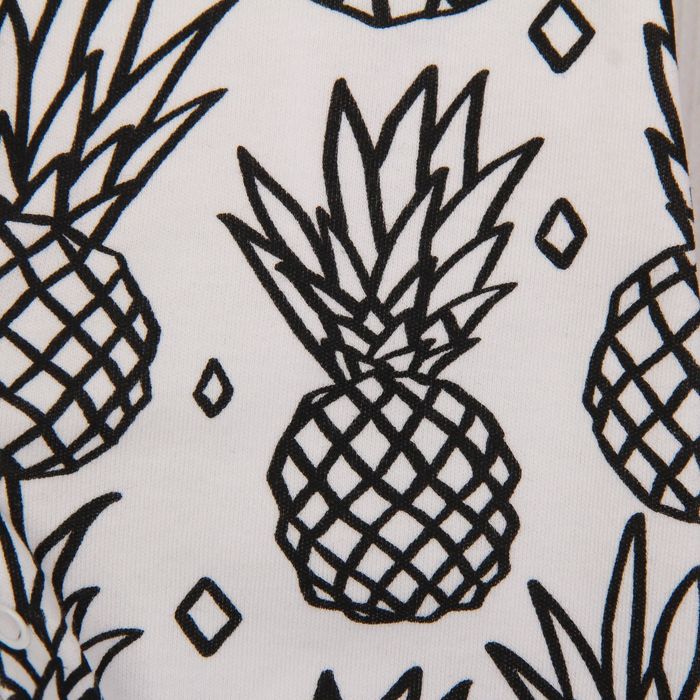 Комбинезон, рост 74 см, цвет белый, принт ананас B 04.40.04 _М