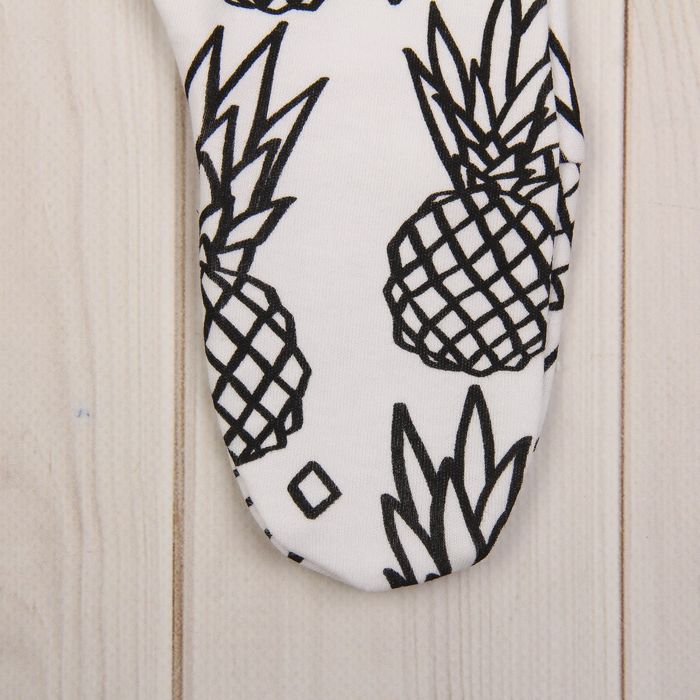 Комбинезон, рост 74 см, цвет белый, принт ананас B 04.40.04 _М