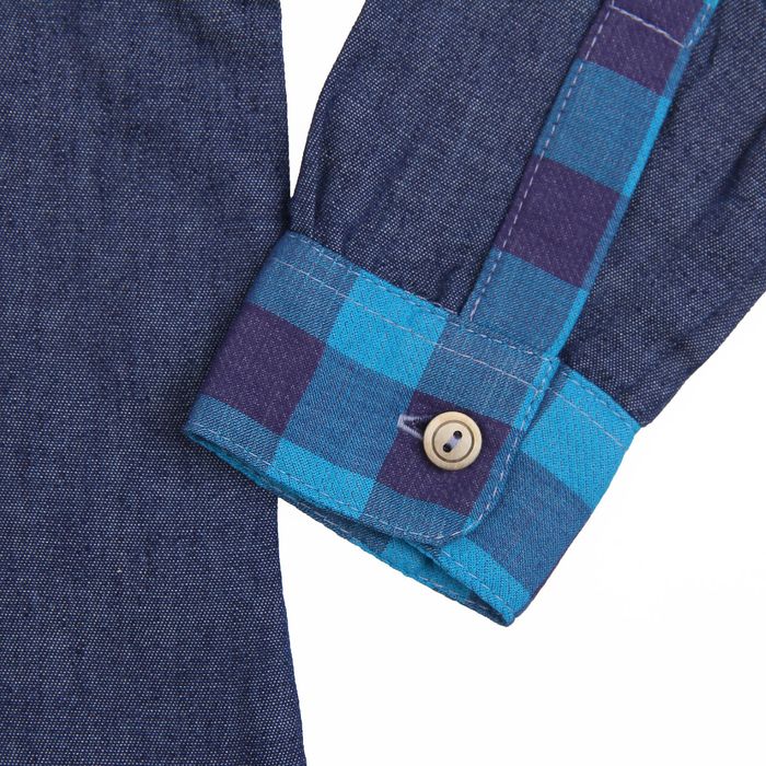 Рубашка для мальчика, рост 92 см, цвет синий B 04.11.03 _М