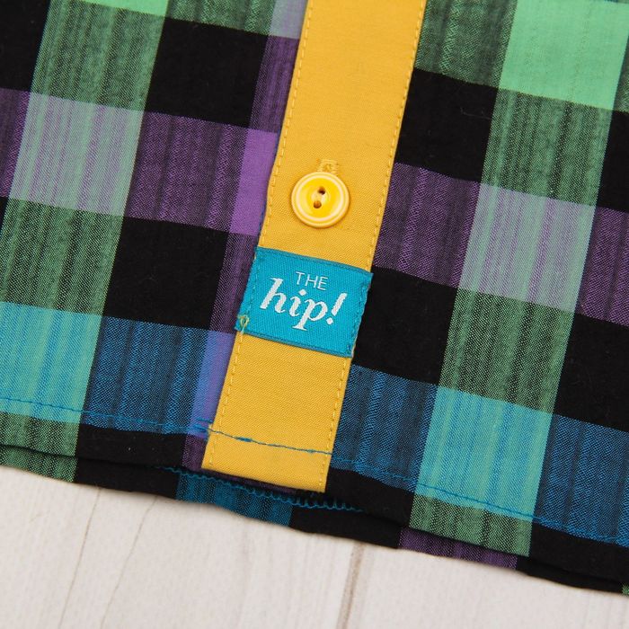 Рубашка для мальчика, рост 92 см, цвет синий/жёлтый B 04.11.02 _М