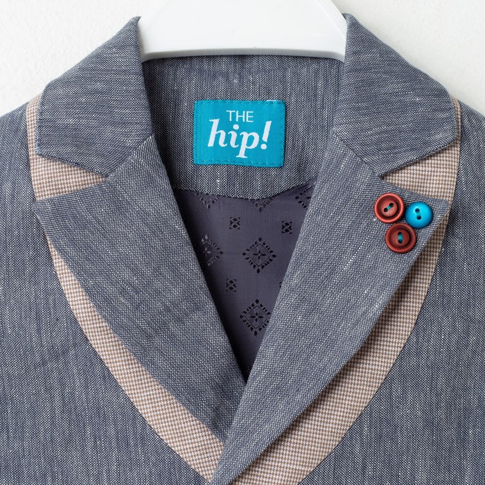 Жилет для мальчика, рост 104 см, цвет серый B 01.14.01