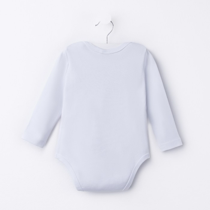 Боди для мальчика, рост 86 см, цвет белый, принт тигр B 04.41.03 _М