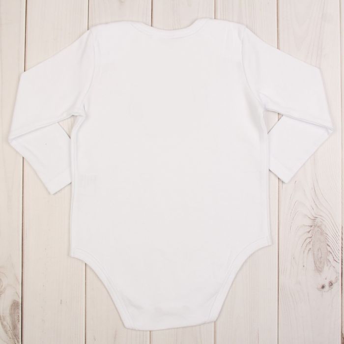 Боди для мальчика, рост 86 см, цвет белый, принт тигр B 04.41.03 _М