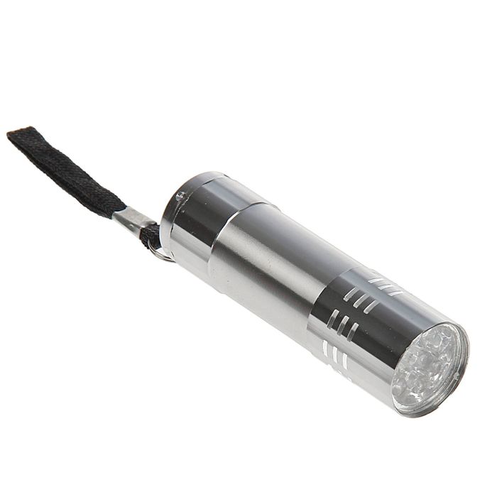 Набор 3 в 1: фляжка 240 мл + воронка + фонарик, синий, 15х17 см