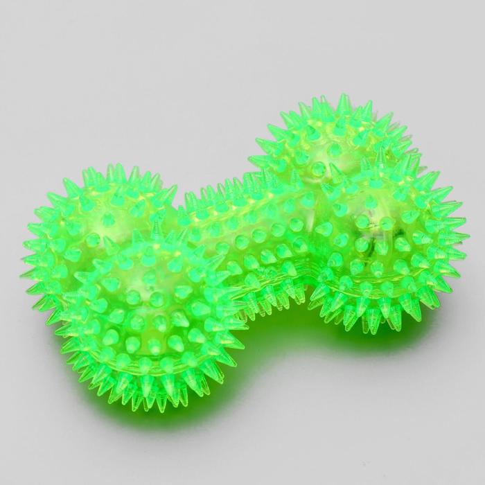 Игрушка для собак "Светящаяся кость", 10,5 см, микс цветов