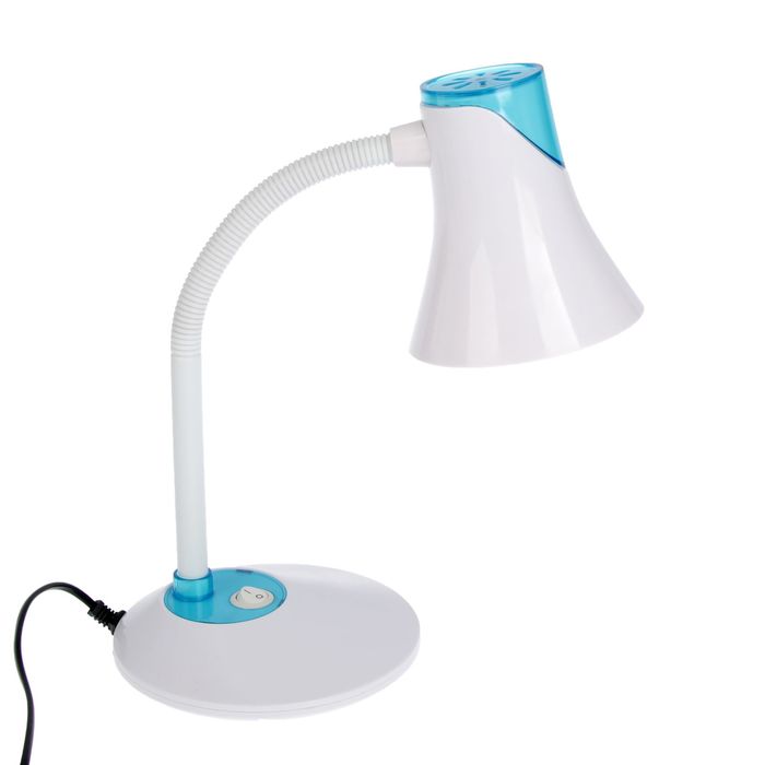 Лампа настольная Е27 25Вт 220В "Рупор" голубая 45х16х16 см