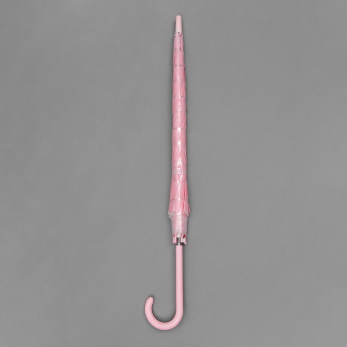 Зонт-трость "Круги", полуавтоматический, R=57см, цвет розовый