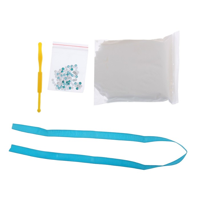 Набор для создания слепка "Отпечаток ручки малыша" из массы для лепки + стразы