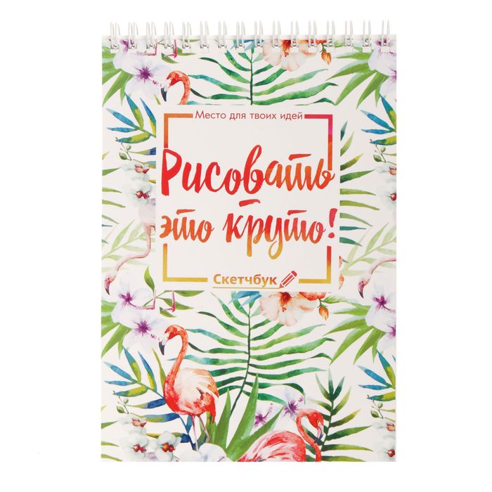 Скетчбук "Рисовать - это круто", А5, 40 листов