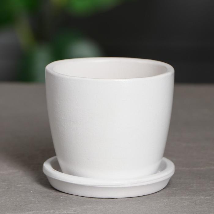 Кашпо "Осень" 0,25 л, белый лак