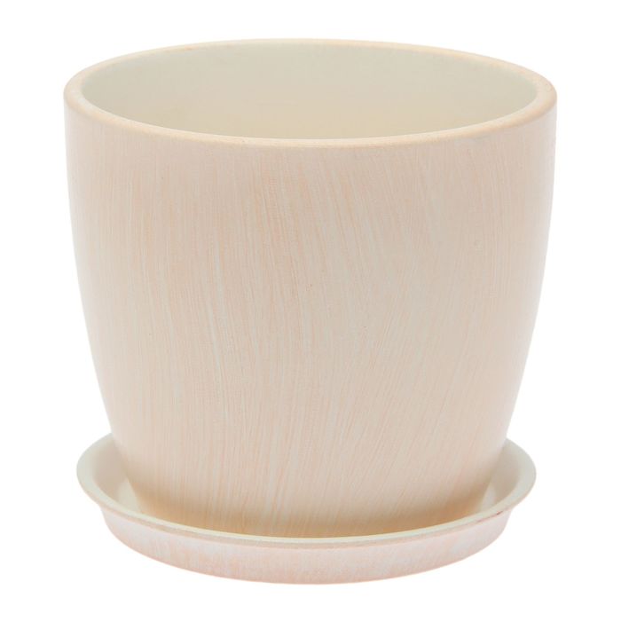 Кашпо "Осень" лосось, патина, 1 л