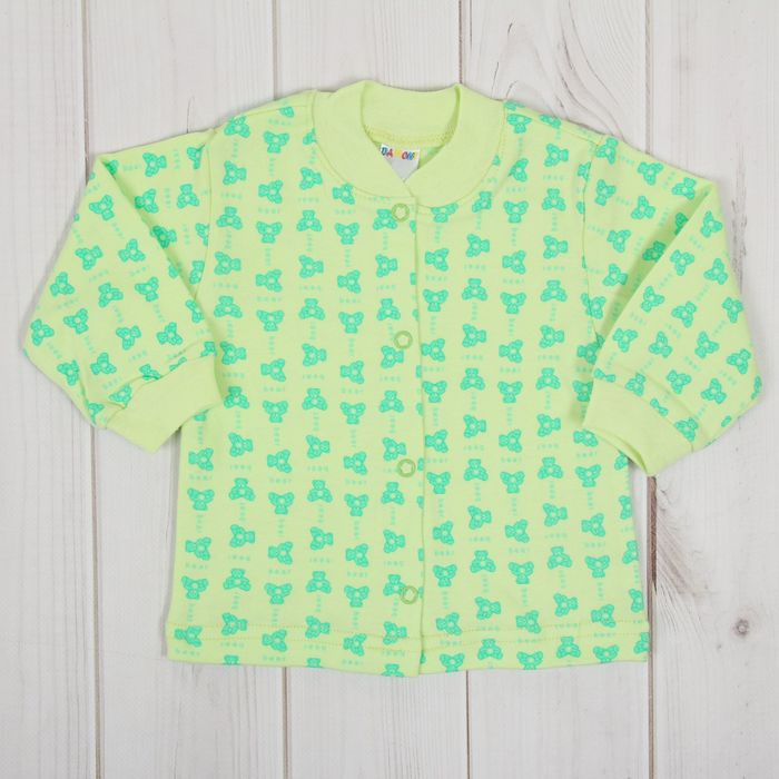 Кофточка на кнопках, рост 68 см, цвет салатовый 0502ИПс68_М