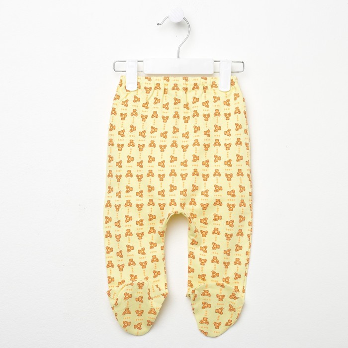 Ползунки, рост 62 см, цвет жёлтый 0301ИПж62_М