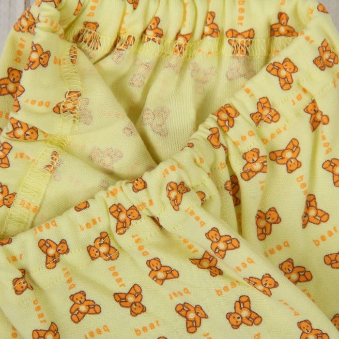 Ползунки, рост 62 см, цвет жёлтый 0301ИПж62_М