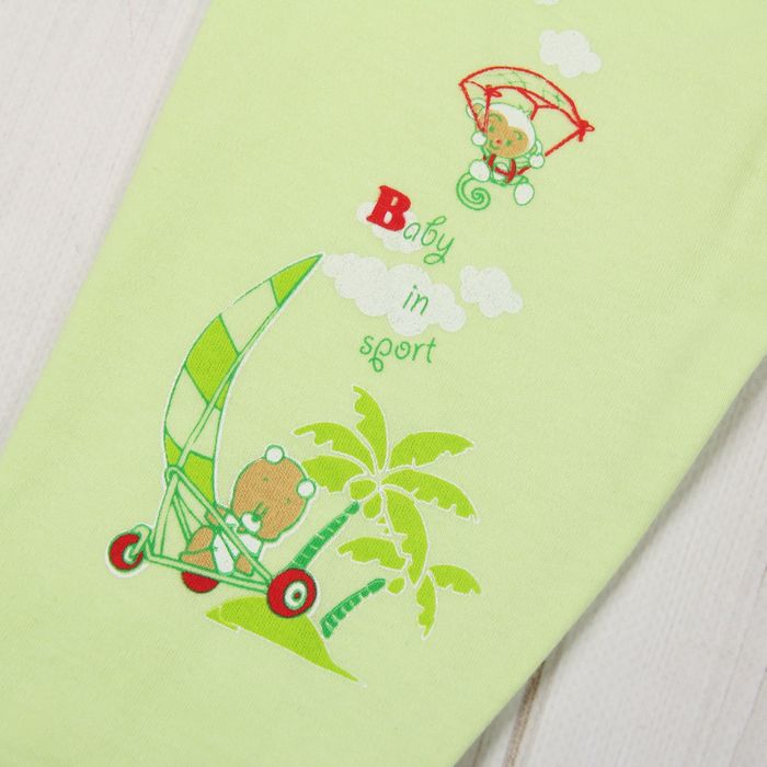 Ползунки, рост 80 см, цвет салатовый №6с80_М