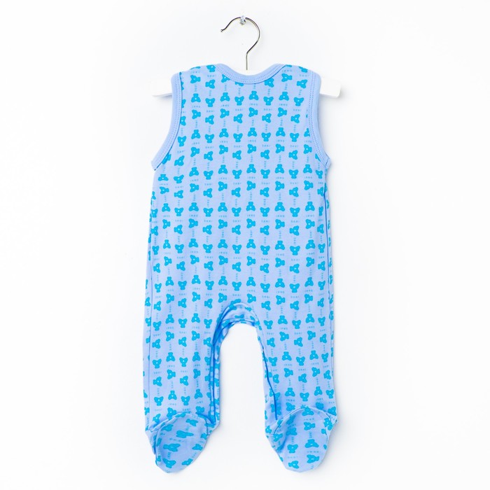 Полукомбинезон детский, рост 62 см, цвет голубой 0303ИПг62_М