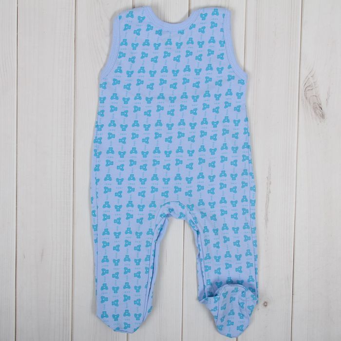 Полукомбинезон детский, рост 74 см, цвет голубой 0303ИПг74_М