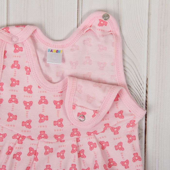 Полукомбинезон детский, рост 56 см, цвет розовый 0303ИПр56_М