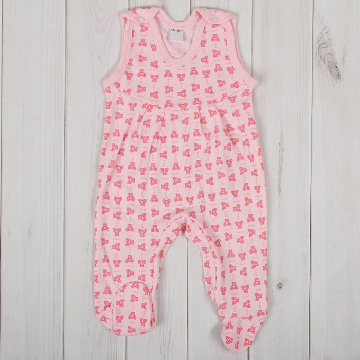 Полукомбинезон детский, рост 74 см, цвет розовый 0303ИПр74_М