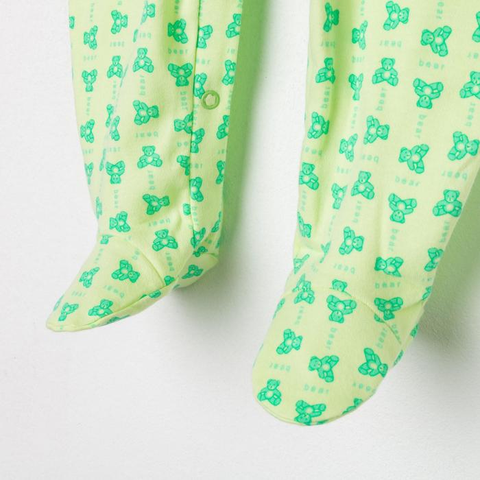 Полукомбинезон детский, рост 62 см, цвет салатовый 0303ИПс62_М