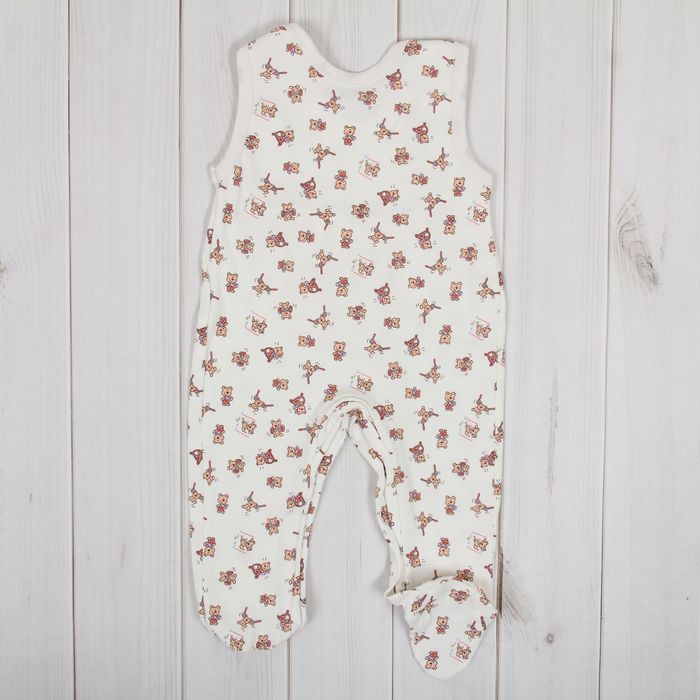 Полукомбинезон детский, рост 80 см, цвет экрю 0303ИПэ80_М