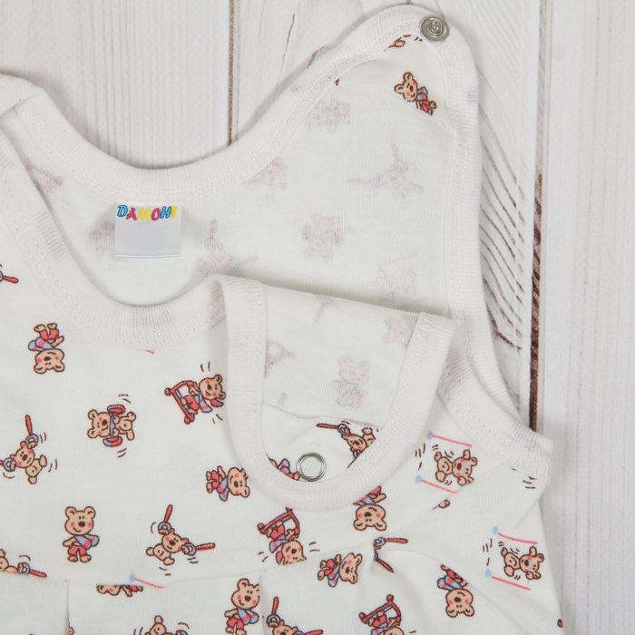 Полукомбинезон детский, рост 86 см, цвет экрю 0303ИПэ86_М