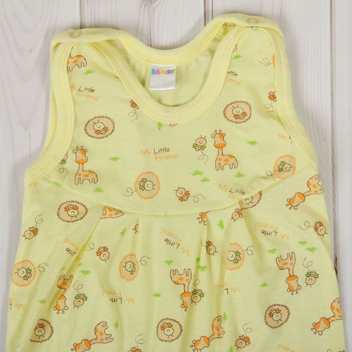 Полукомбинезон детский, рост 86 см, цвет жёлтый 0303Кж86_М