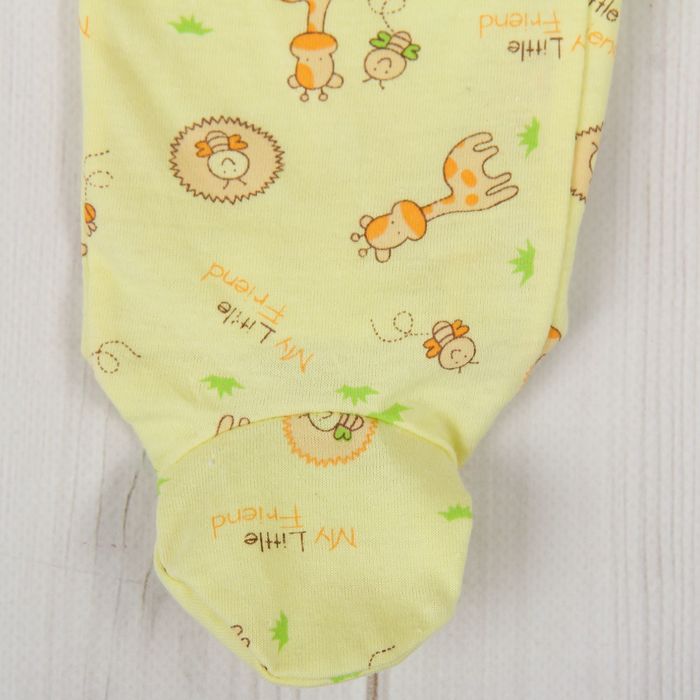 Полукомбинезон детский, рост 86 см, цвет жёлтый 0303Кж86_М