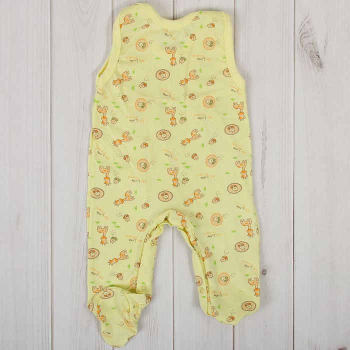 Полукомбинезон детский, рост 86 см, цвет жёлтый 0303Кж86_М