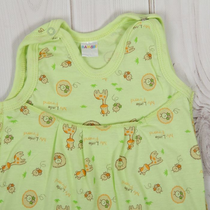 Полукомбинезон детский, рост 68 см, цвет салатовый 0303Кс68_М