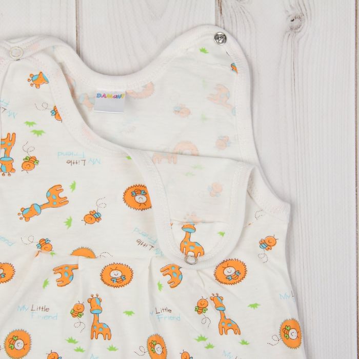 Полукомбинезон детский, рост 68 см, цвет экрю 0303Кэ68_М