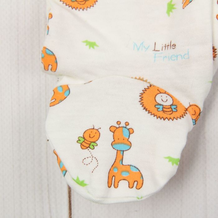 Полукомбинезон детский, рост 68 см, цвет экрю 0303Кэ68_М