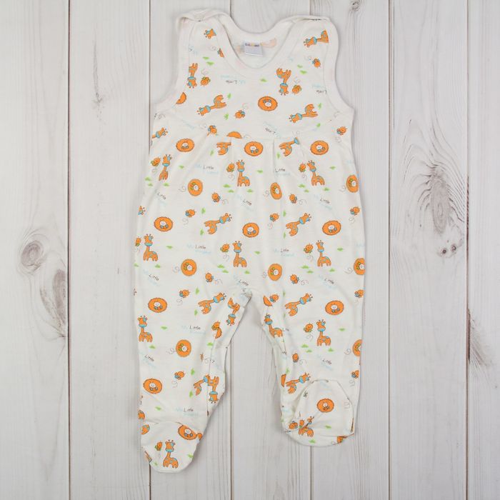 Полукомбинезон детский, рост 86 см, цвет экрю 0303Кэ86_М