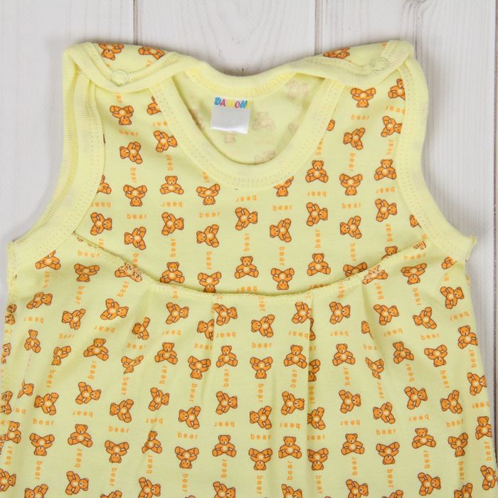 Полукомбинезон детский, рост 86 см, цвет жёлтый 0305ИПж86_М