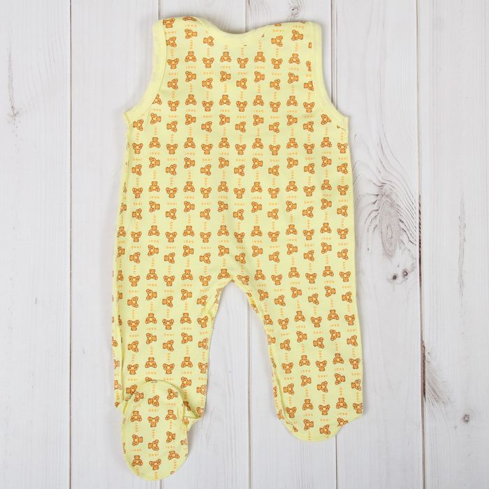 Полукомбинезон детский, рост 86 см, цвет жёлтый 0305ИПж86_М