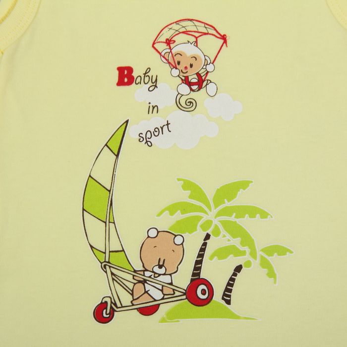 Полукомбинезон детский, рост 68 см, цвет жёлтый №2ж68_М