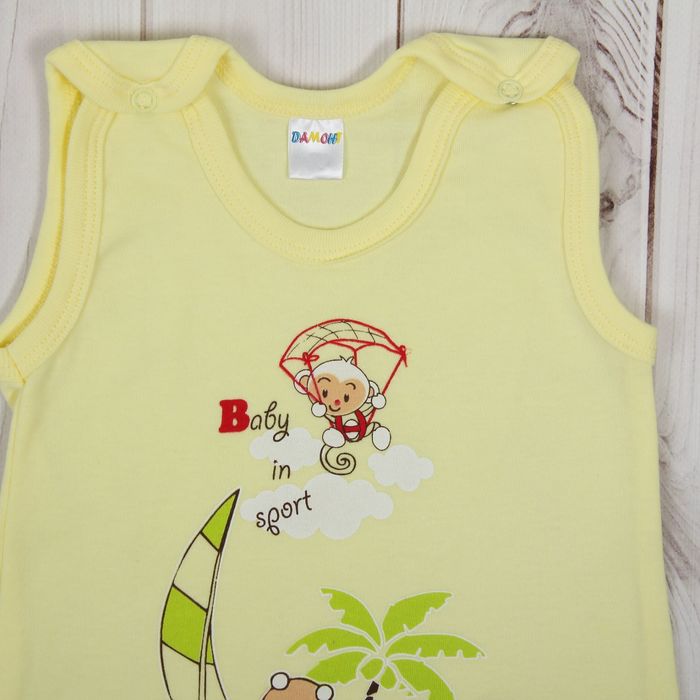 Полукомбинезон детский, рост 86 см, цвет жёлтый №2ж86_М