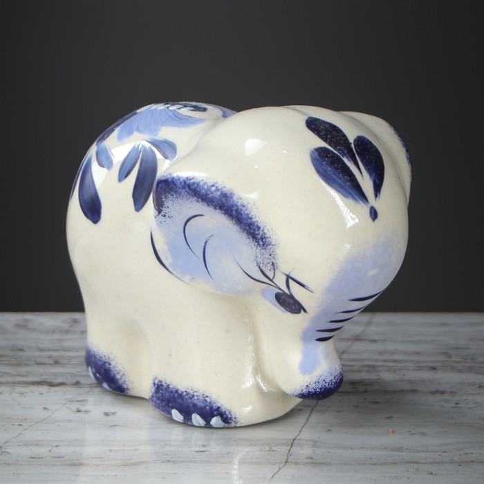 Сувенир "Слоник" 9,5 см, гжель