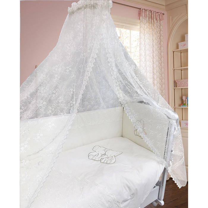 Комплект в кроватку &quot;Слонята&quot; (6 предметов), цвет бежевый 1463