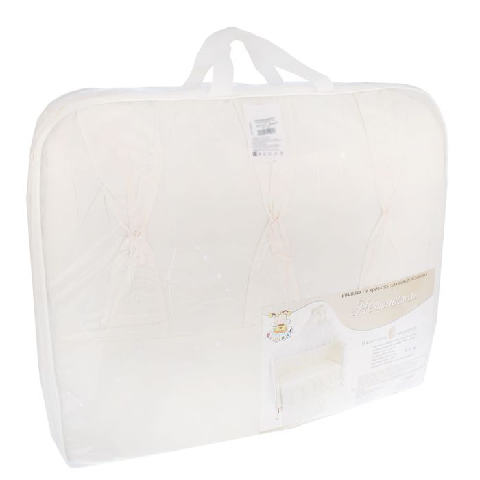 Комплект в кроватку "Нежность" (7 предметов), цвет бежевый 1413