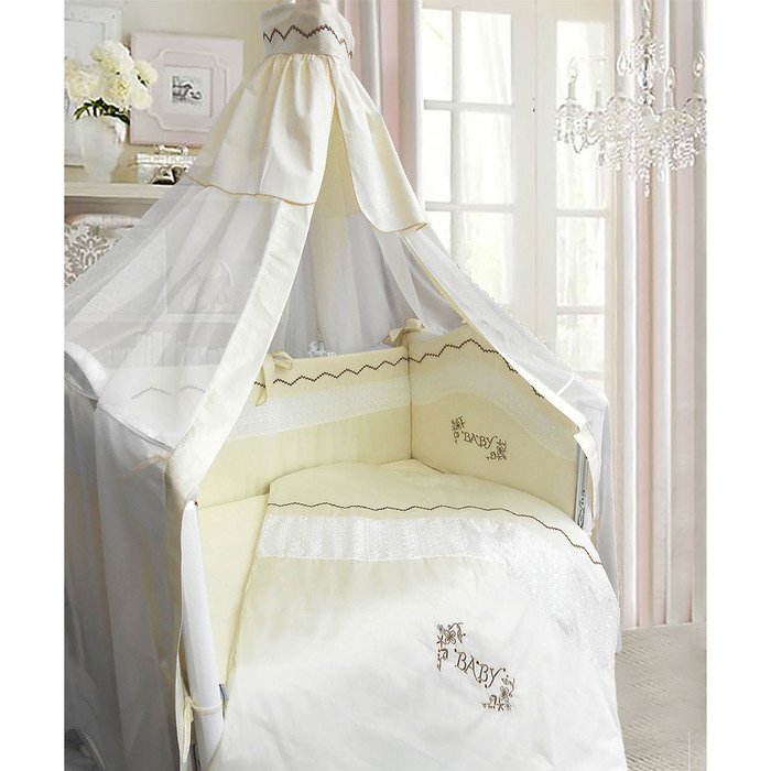 Комплект в кроватку &quot;Изабэль&quot; (7 предметов), цвет бежевый 1183/7