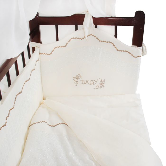 Комплект в кроватку "Изабэль" (7 предметов), цвет бежевый 1183/7