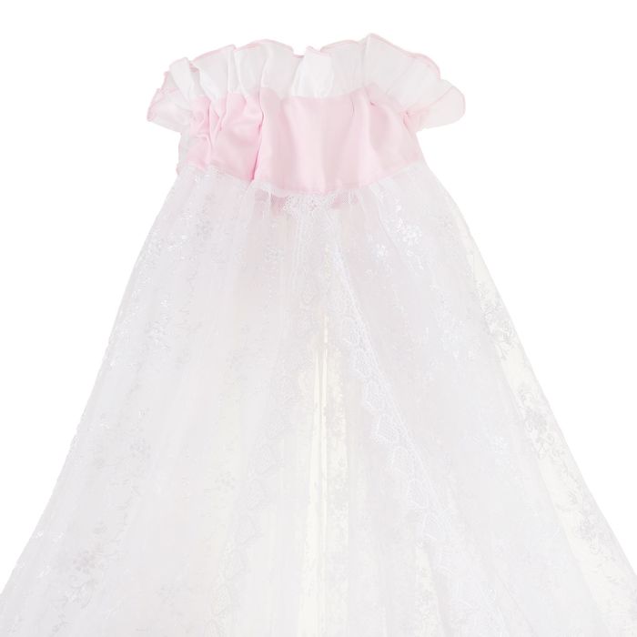 Комплект в кроватку "Абэль" (7 предметов), цвет розовый 1126