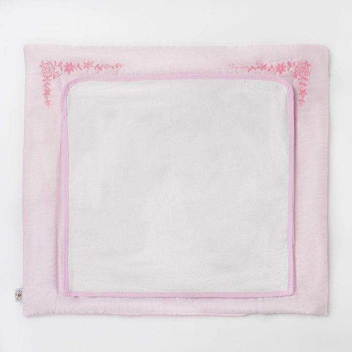 Комплект "Три медвежонка" (пеленальный матрасик 70*66 см, непромокаемая пелёнка (2 шт.)), цвет розов