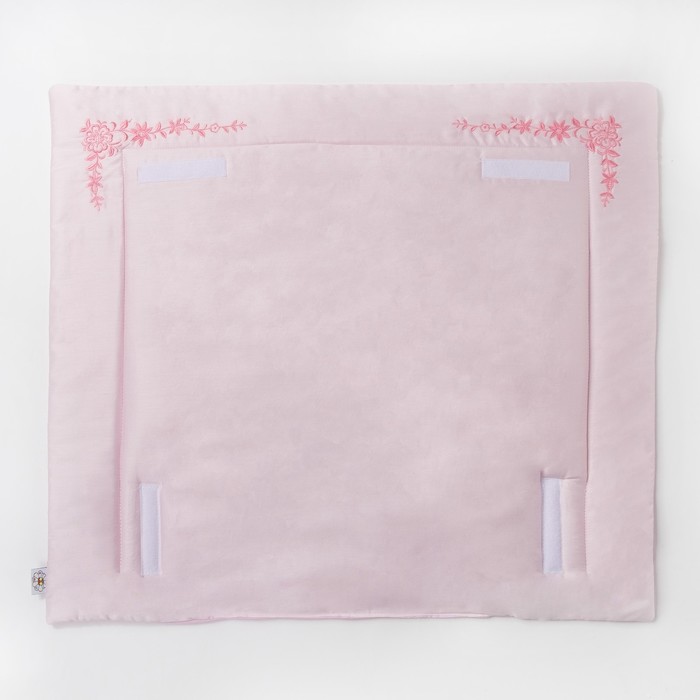 Комплект "Три медвежонка" (пеленальный матрасик 70*66 см, непромокаемая пелёнка (2 шт.)), цвет розов