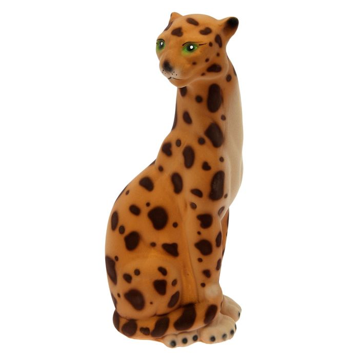 Копилка "Пантера" флок, бежевый