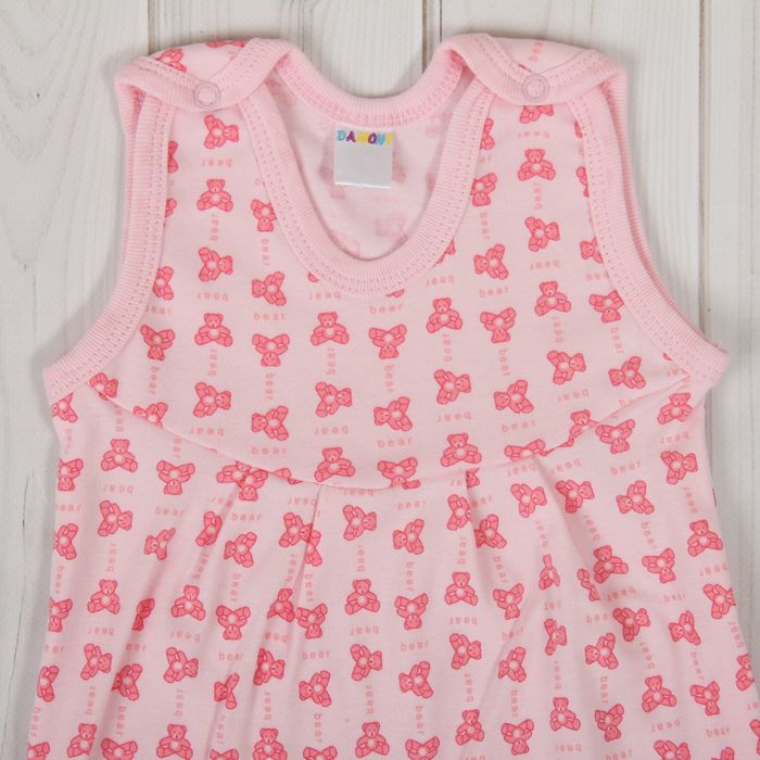 Полукомбинезон детский, рост 80 см, цвет розовый 0303ИПр80_М