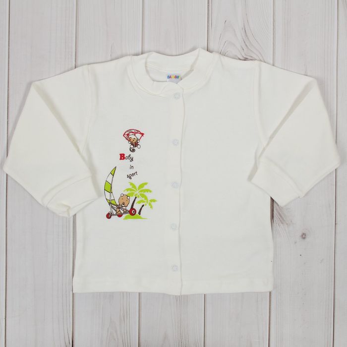 Кофточка, рост 86 см, цвет экрю №5э86_М