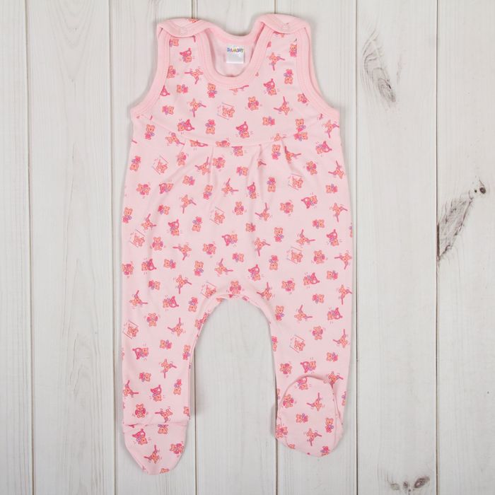 Полукомбинезон детский, рост 86 см, цвет розовый 0305ИПр86_М