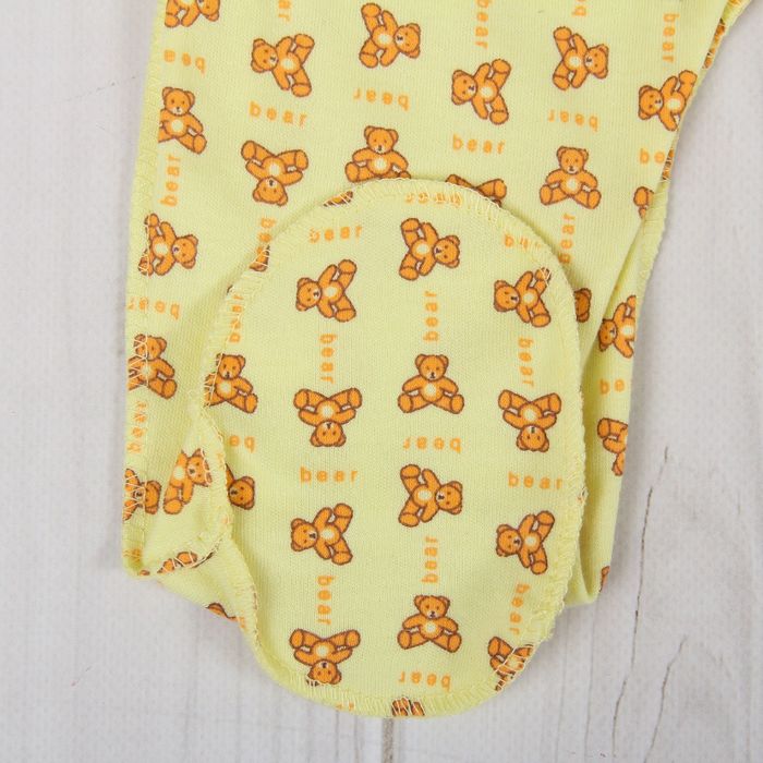 Полукомбинезон детский, рост 68 см, цвет жёлтый 0305ИПж68_М